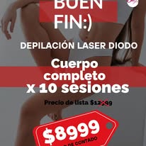 Depilación láser diodo cuerpo completo