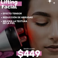 Lifting facial con efecto tensor